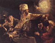 REMBRANDT Harmenszoon van Rijn The Feast of Belsbazzar oil on canvas